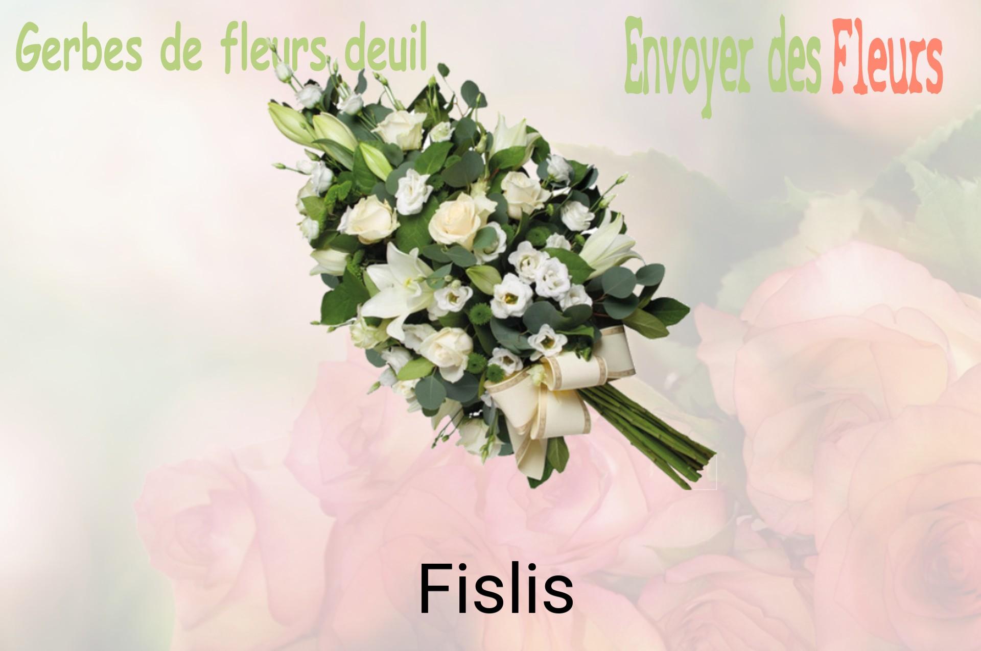 Gerbe de fleurs de deuil livrée à Fislis